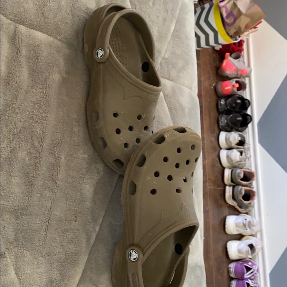 grey crocs